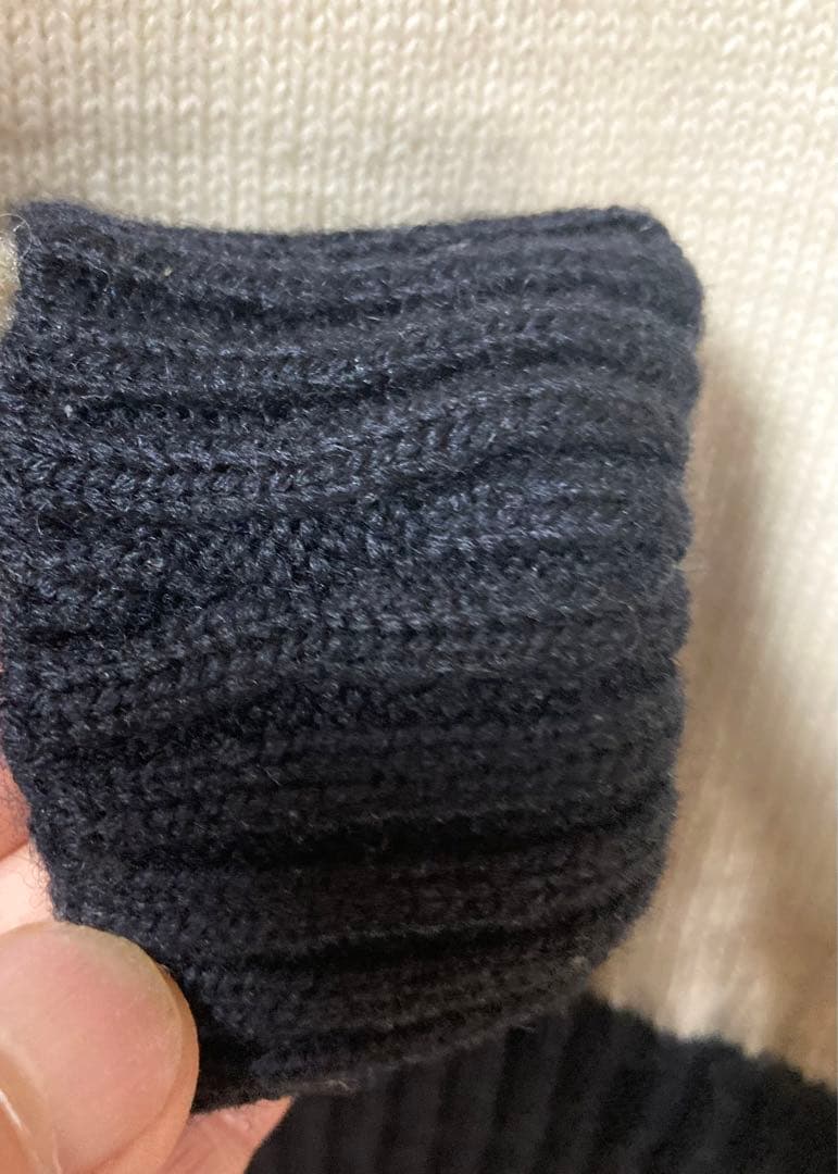 デッドストック 150着限定ラングリッツレザー ディーエン ウール セーター