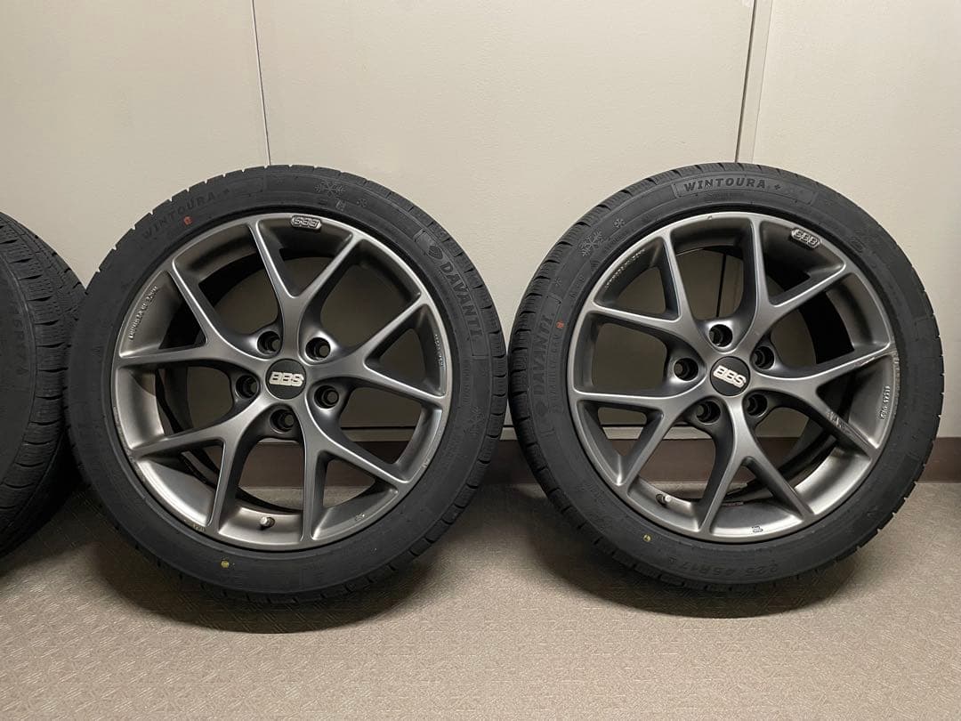 BBS 17インチ ホイールセット スタッドレスタイヤ付き（中古）