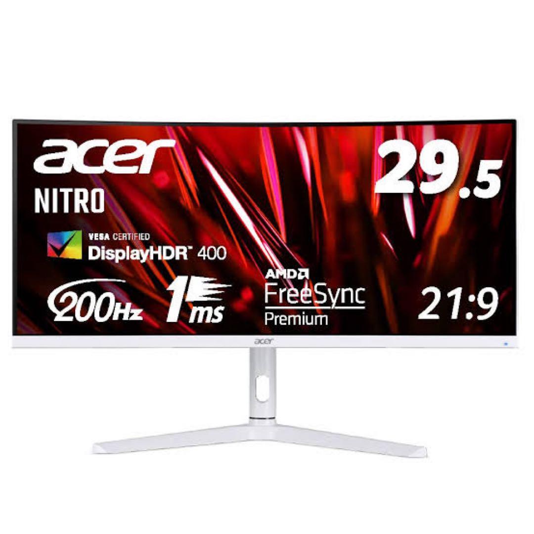 acer Nitro XZ306C X ゲーミングLCD湾曲モニタ 29.5in