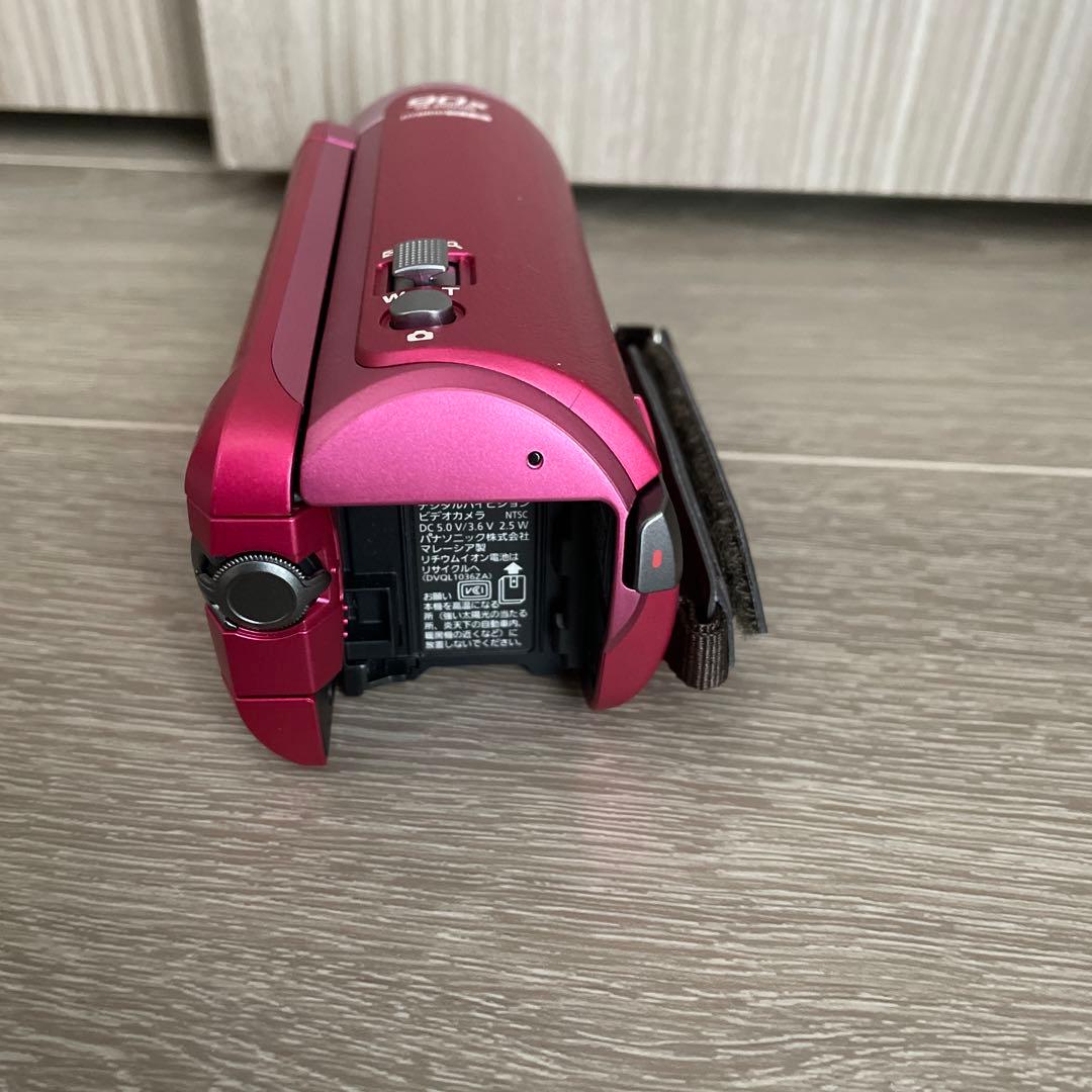 美品　Panasonic HC-W585M ビデオカメラ 本体　ピンク