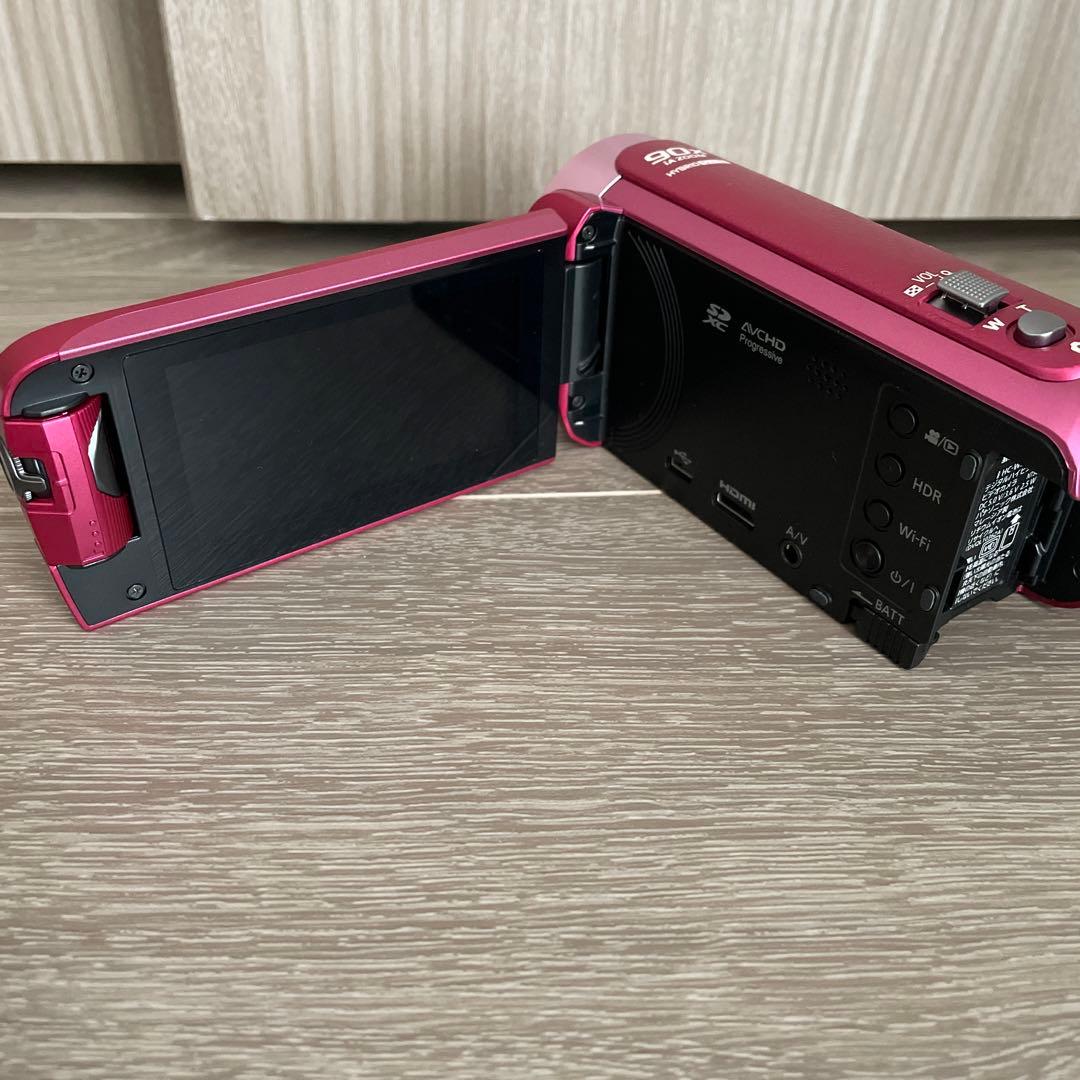 美品　Panasonic HC-W585M ビデオカメラ 本体　ピンク