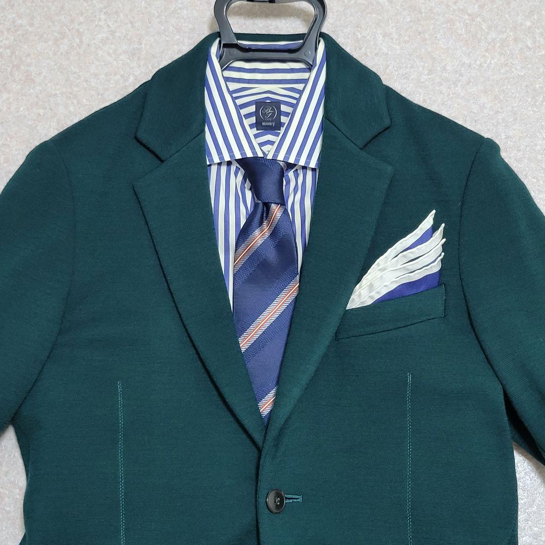 s m トゥモローランド 超高級 ウールニット テーラードジャケット