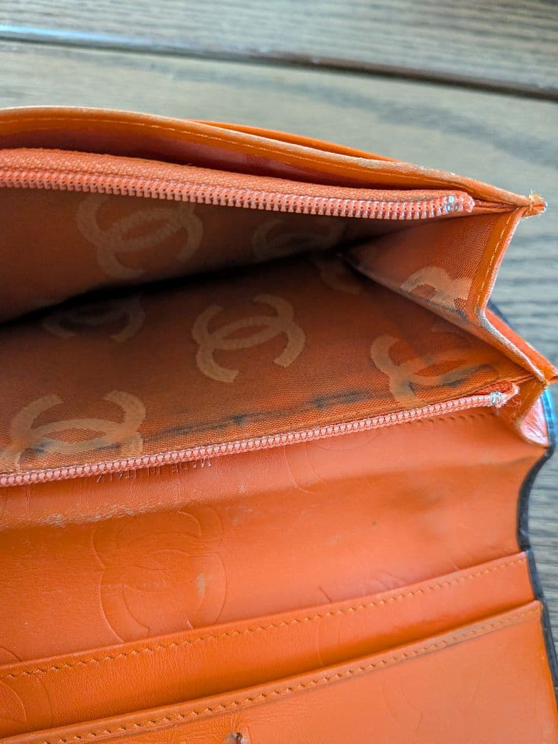 CHANEL カンボンライン 長財布　ブラウン ココマーク