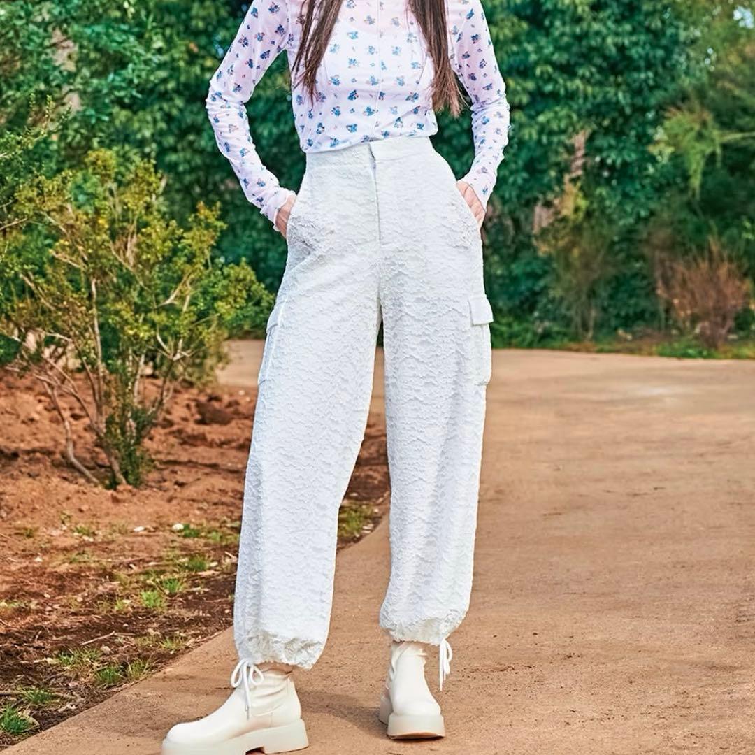 POPPY レースカーゴパンツ