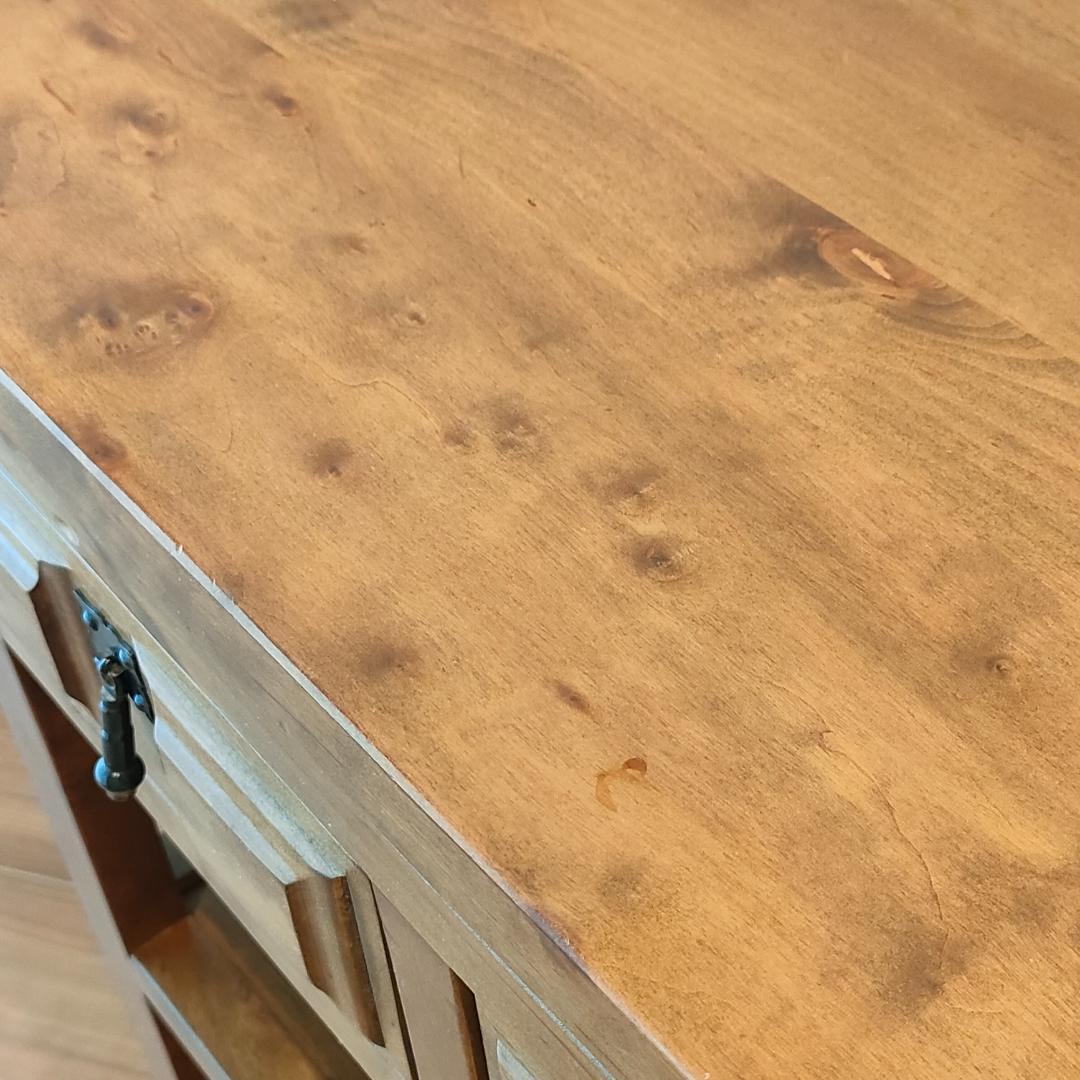 アンティーク　キッチンワゴン　バタフライ　サイドテーブル　スペイン輸入家具