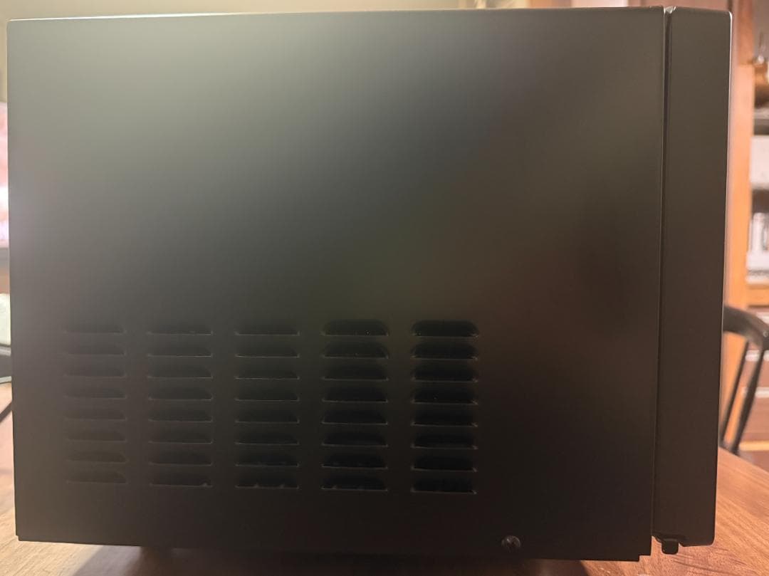 ツインバード 電子レンジ DR-E268 ブラック フラット庫内 美品 保証付