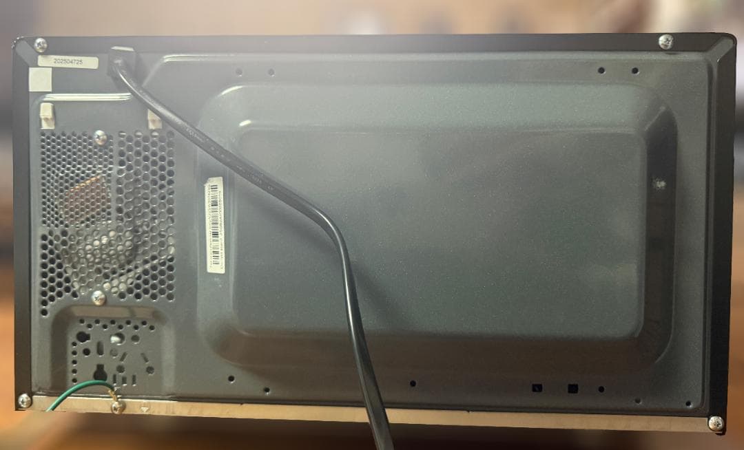 ツインバード 電子レンジ DR-E268 ブラック フラット庫内 美品 保証付