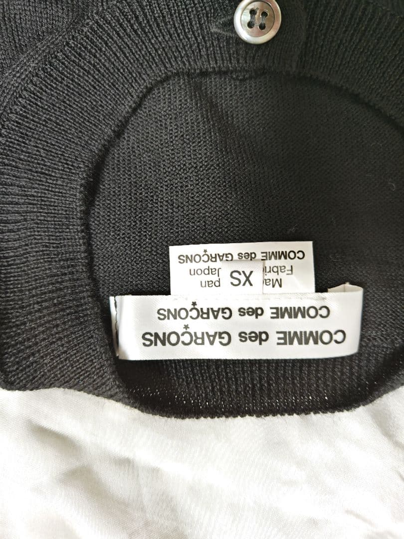 超美品！コムデギャルソン黒のドット柄ニットカーディガン 2025年 購入！