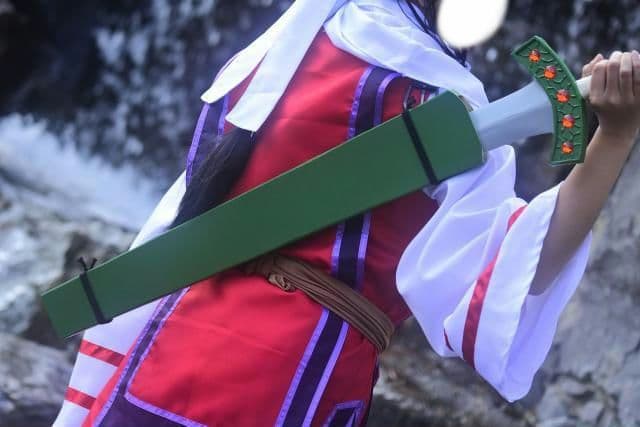 キングダム　羌瘣風　緑穂　Lサイズ コスプレ衣装&武器