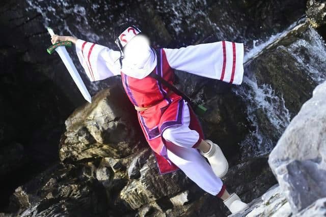 キングダム　羌瘣風　緑穂　Lサイズ コスプレ衣装&武器