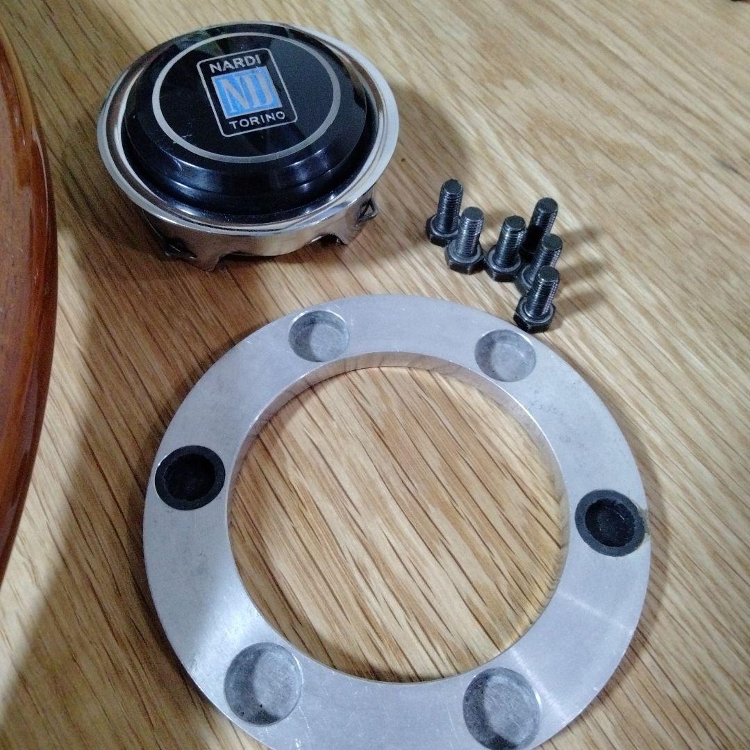 【80'S】NARDI ナルディ　クラシックウッド　ステアリングホイール　当時物