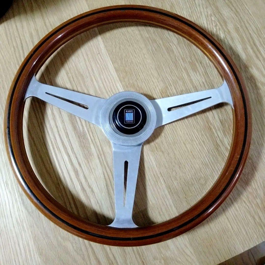 【80'S】NARDI ナルディ　クラシックウッド　ステアリングホイール　当時物