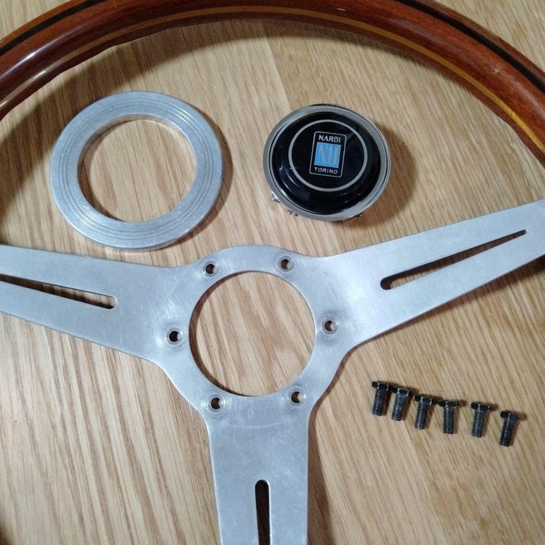 【80'S】NARDI ナルディ　クラシックウッド　ステアリングホイール　当時物