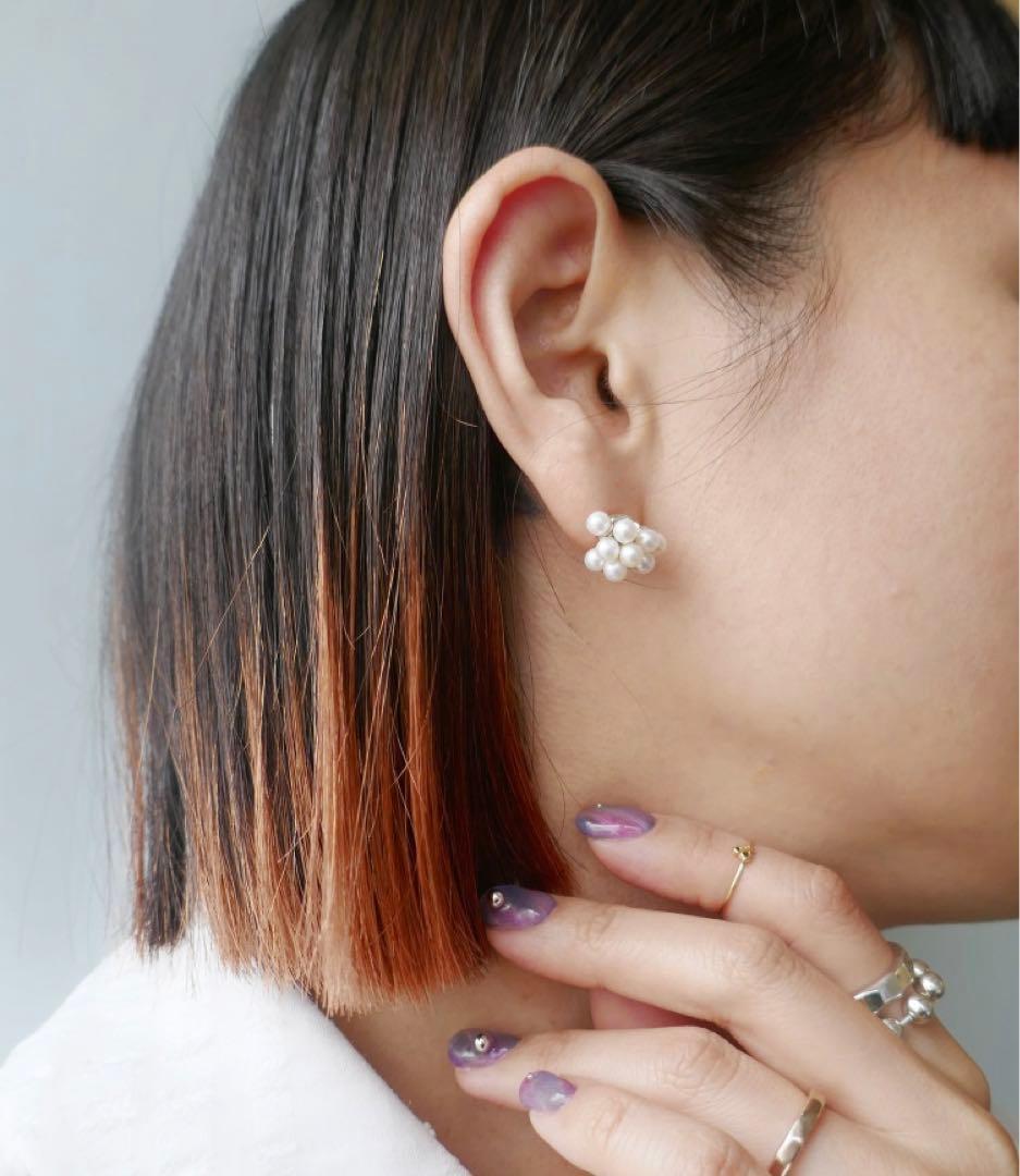 e.m. イーエム★ パールブーケピアス