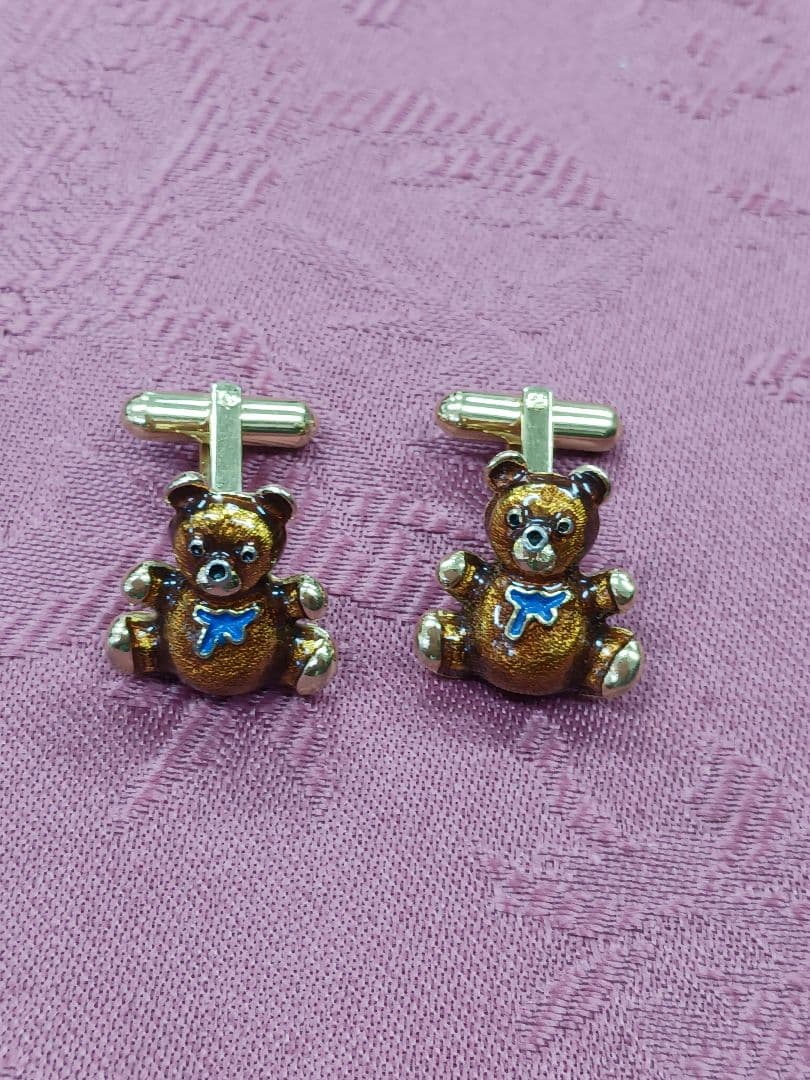 ビンテージブルックスブラザーズ　 ベアーカフリンクス　used