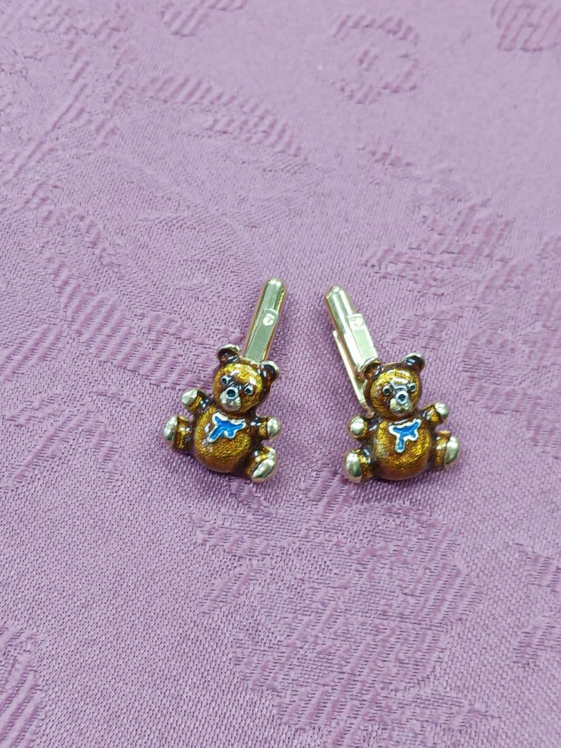 ビンテージブルックスブラザーズ　 ベアーカフリンクス　used