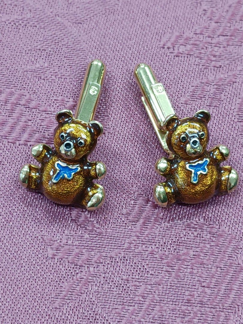 ビンテージブルックスブラザーズ　 ベアーカフリンクス　used