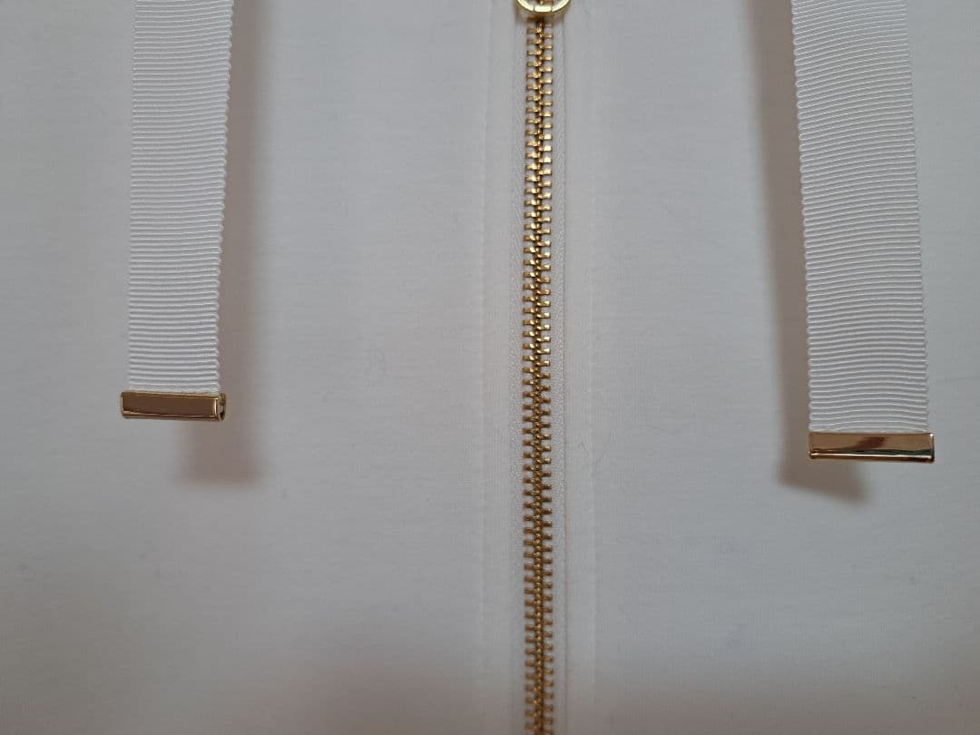 ま*も様 【JENNE】日本製美ラインパーカー(ホワイト)