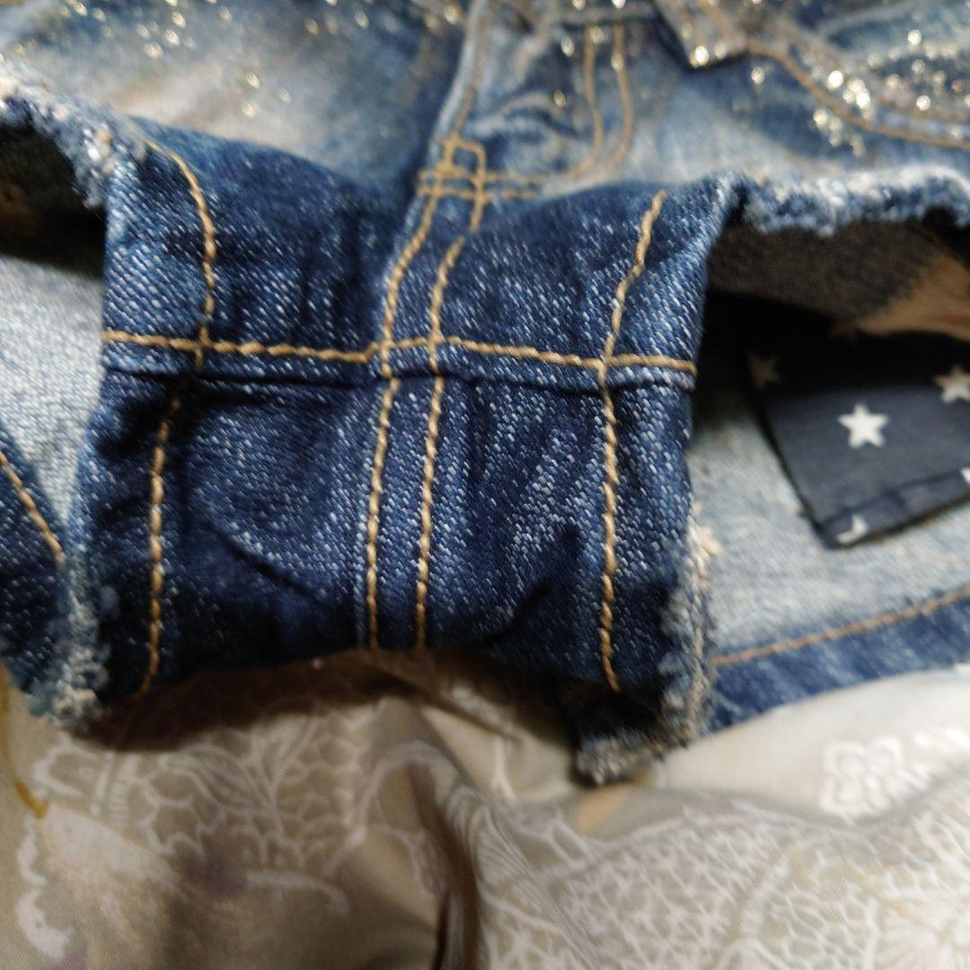 d.l.a. JEANS グリッター デニムショートパンツ　２３インチ