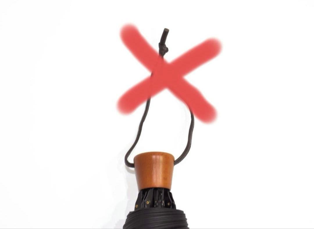 サンバリア100 　折り畳み傘 　ネイビー　完全遮光　三段折 コンビ