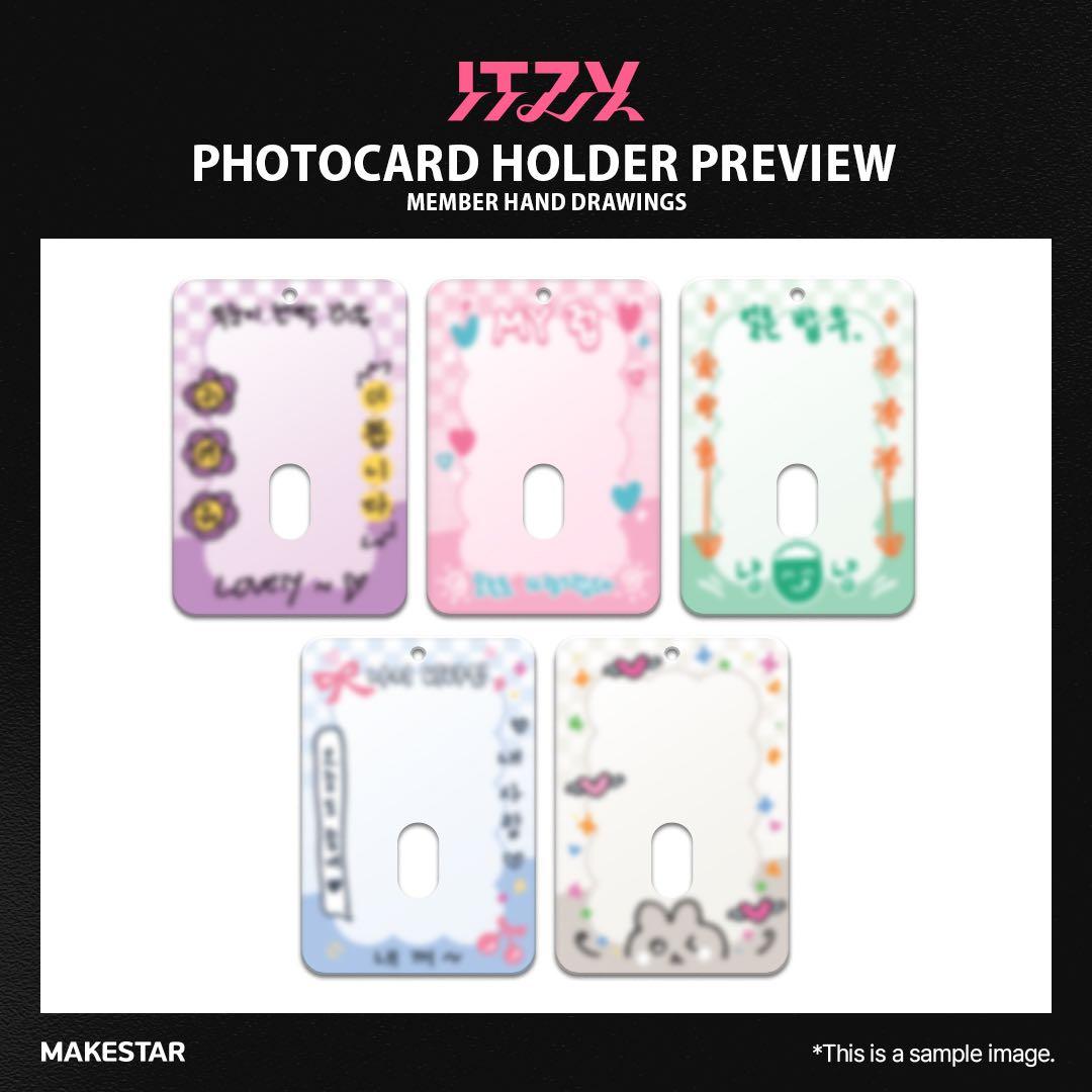 ITZY makestar ヨントン 当選者 フォトカードフォルダー リア