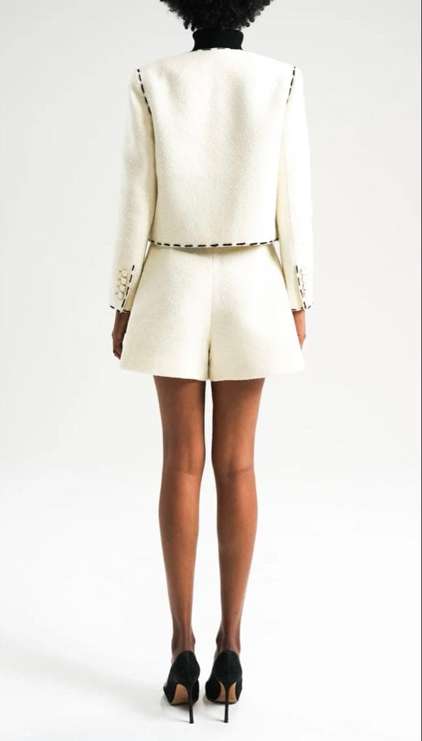 新品タグ付き★ shéllerシェリエstitch tweed culottes