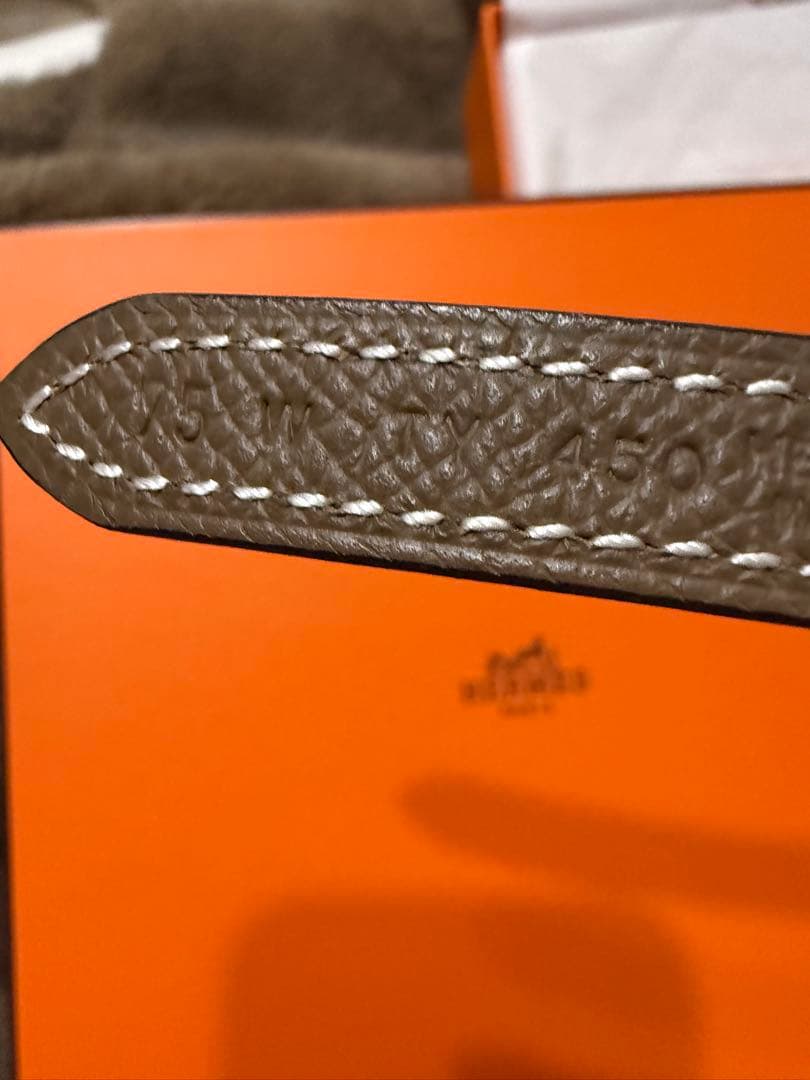 HERMES リバーシブル エトゥープブラック H型バックル