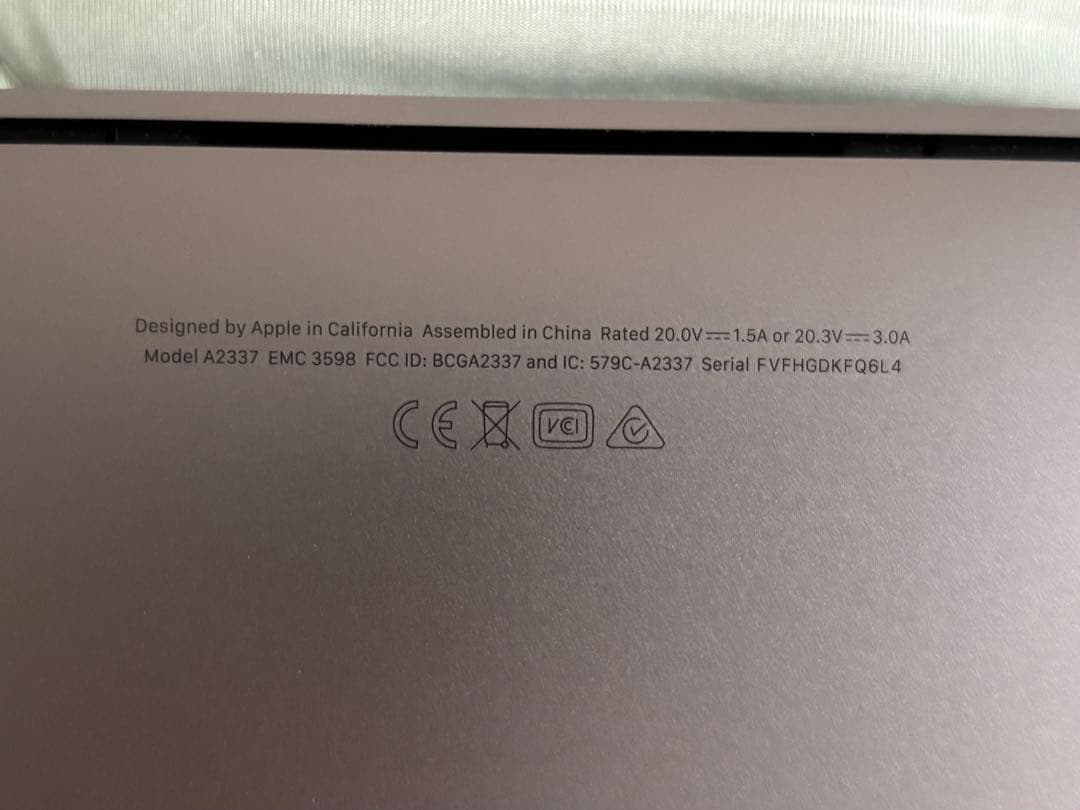 【極美品】macbook air M1 8gb 256gb