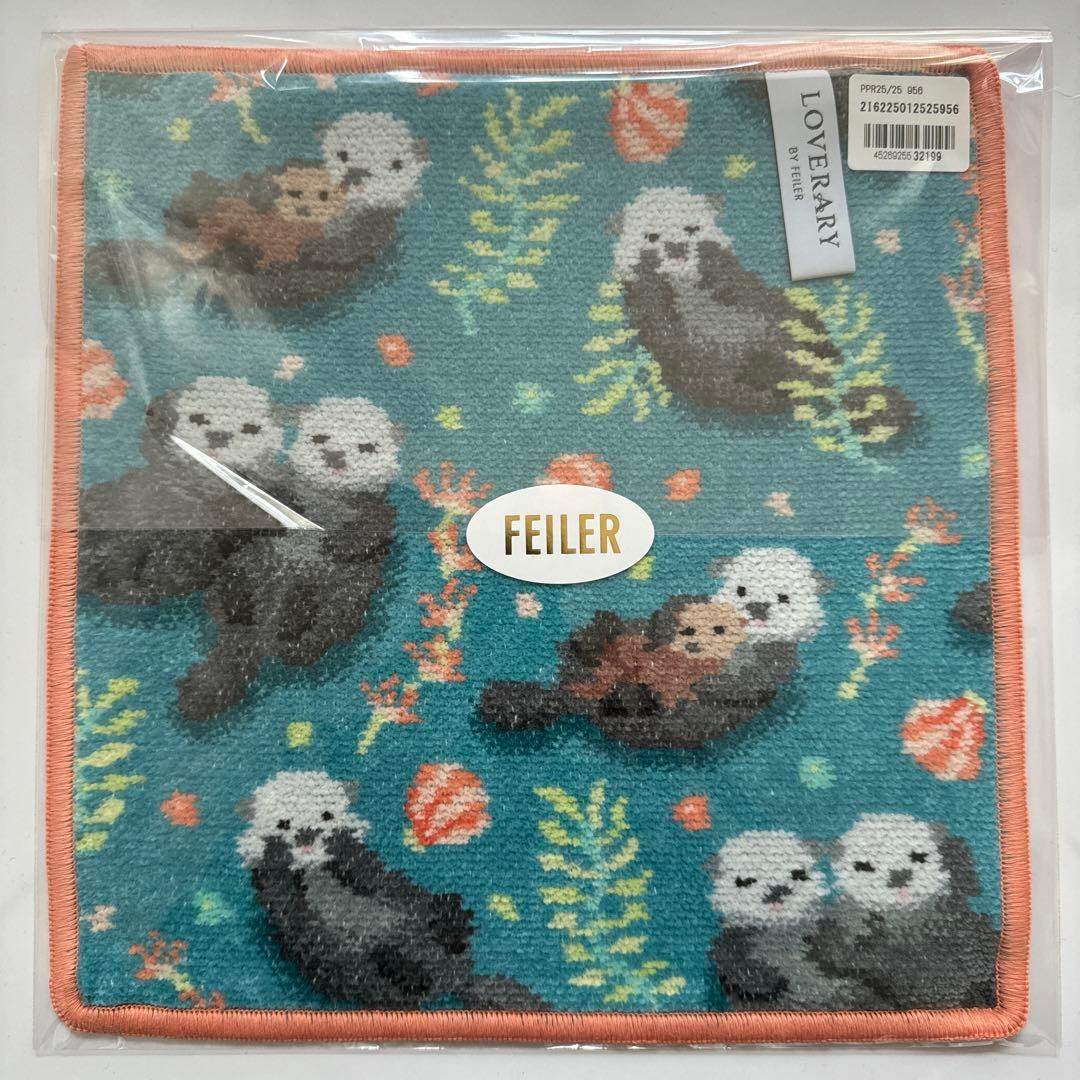 ラブラリーバイフェイラー　プカプカラッコ　巾着　ハンカチ（web限定）