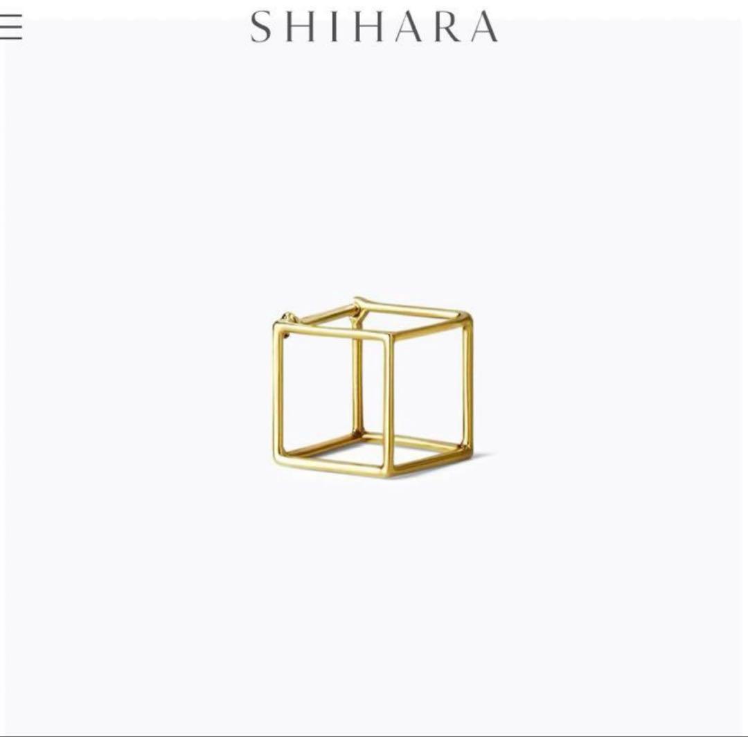 SHIHARA Square Pierce 10 ゴールドピアス