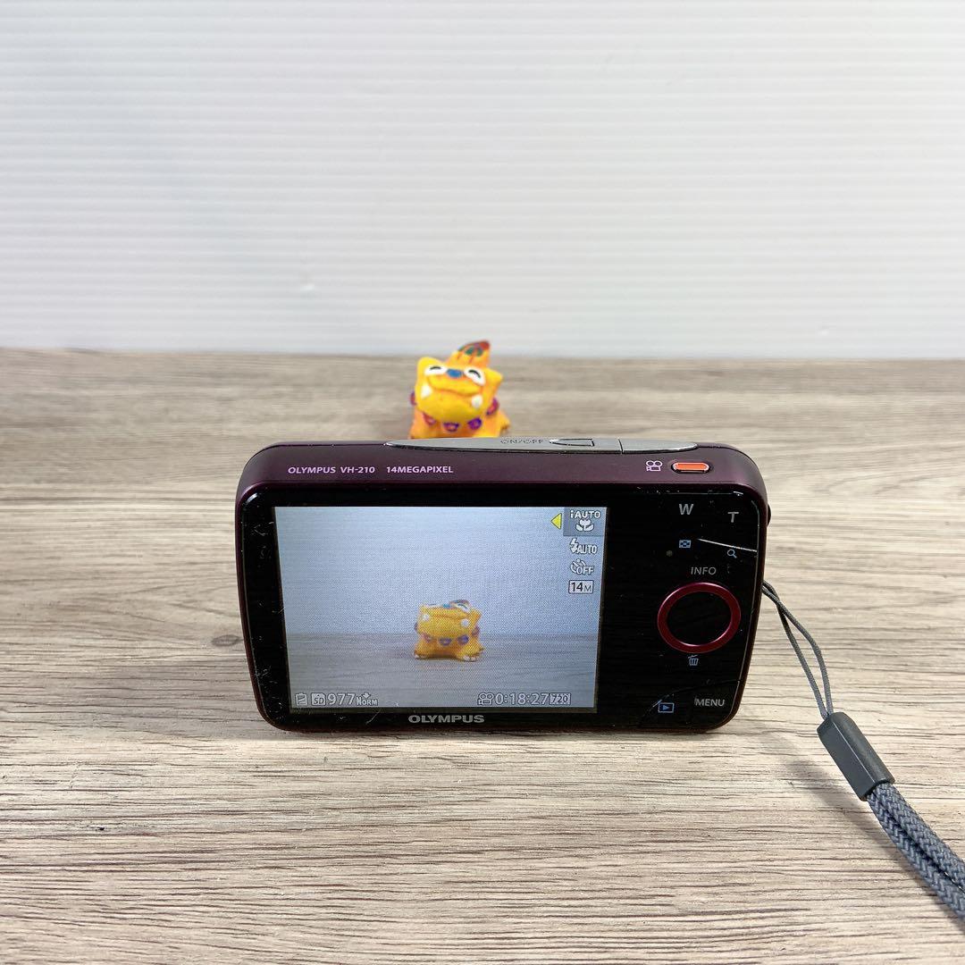 OLYMPUS VH-210 パープル 14MP 5倍ズーム　デジカメ