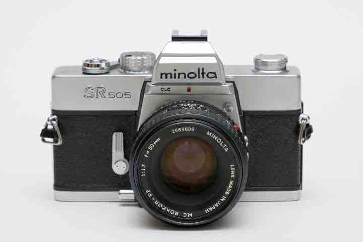 ミノルタ SR505  フィルムカメラ　オールドレンズ付　超超貴重品　昭和レトロ