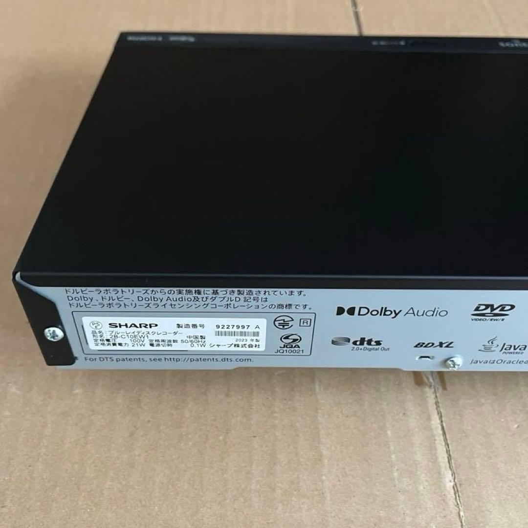 SHARP AQUOS 2B-C10EW1 HDD＆ブルーレイレコーダー