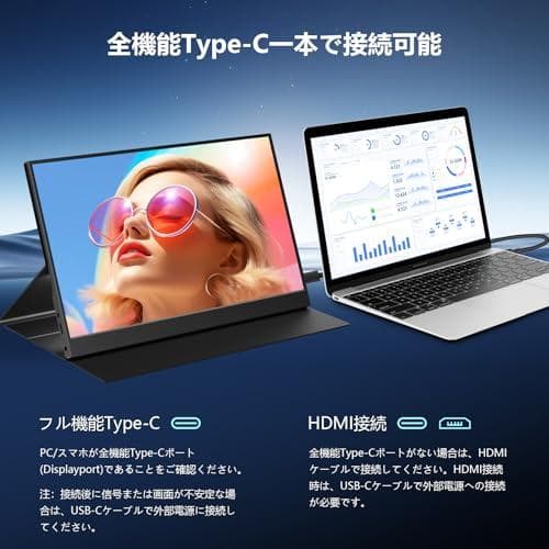 モバイルモニター 15.6インチ 1920*1080 モバイルディスプレイ ポm