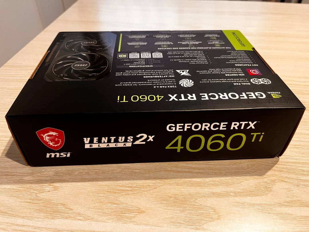 グラフィックボード・グラボ・ビデオカード MSI GEFORCE RTX 4060 Ti VENTUS 2X BLACK