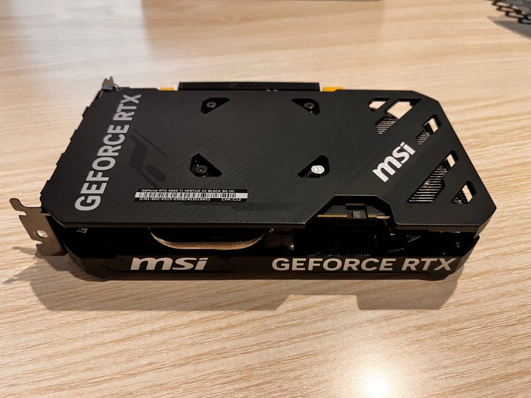 グラフィックボード・グラボ・ビデオカード MSI GEFORCE RTX 4060 Ti VENTUS 2X BLACK