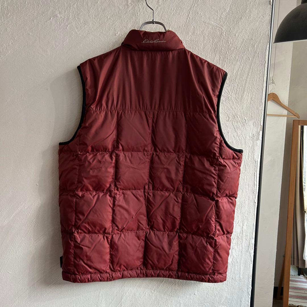00S Eddie Bauer グースダウン リバーシブル ダウンベスト