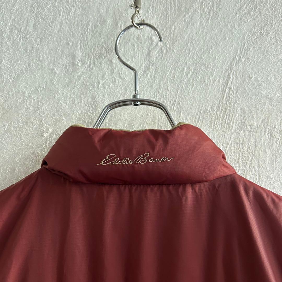 00S Eddie Bauer グースダウン リバーシブル ダウンベスト