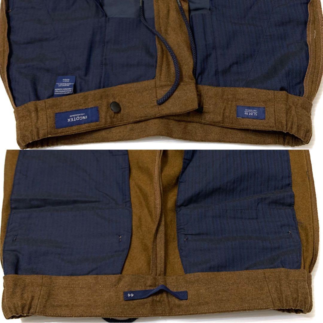 ●極美品 incotex 44 ルーマニア製 定価¥45,000程 イージーPT