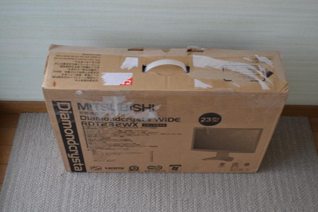 【美品】23型IPS三菱液晶ディスプレイ(ノングレア) RDT232WX(BK)