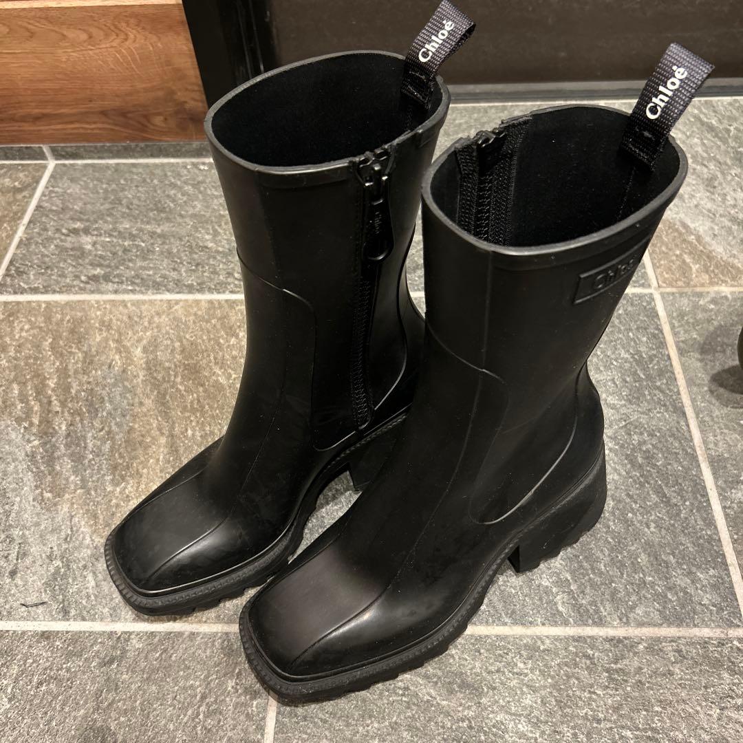 Chloé BETTY ベティ レインブーツ 防水 長靴 ブラック