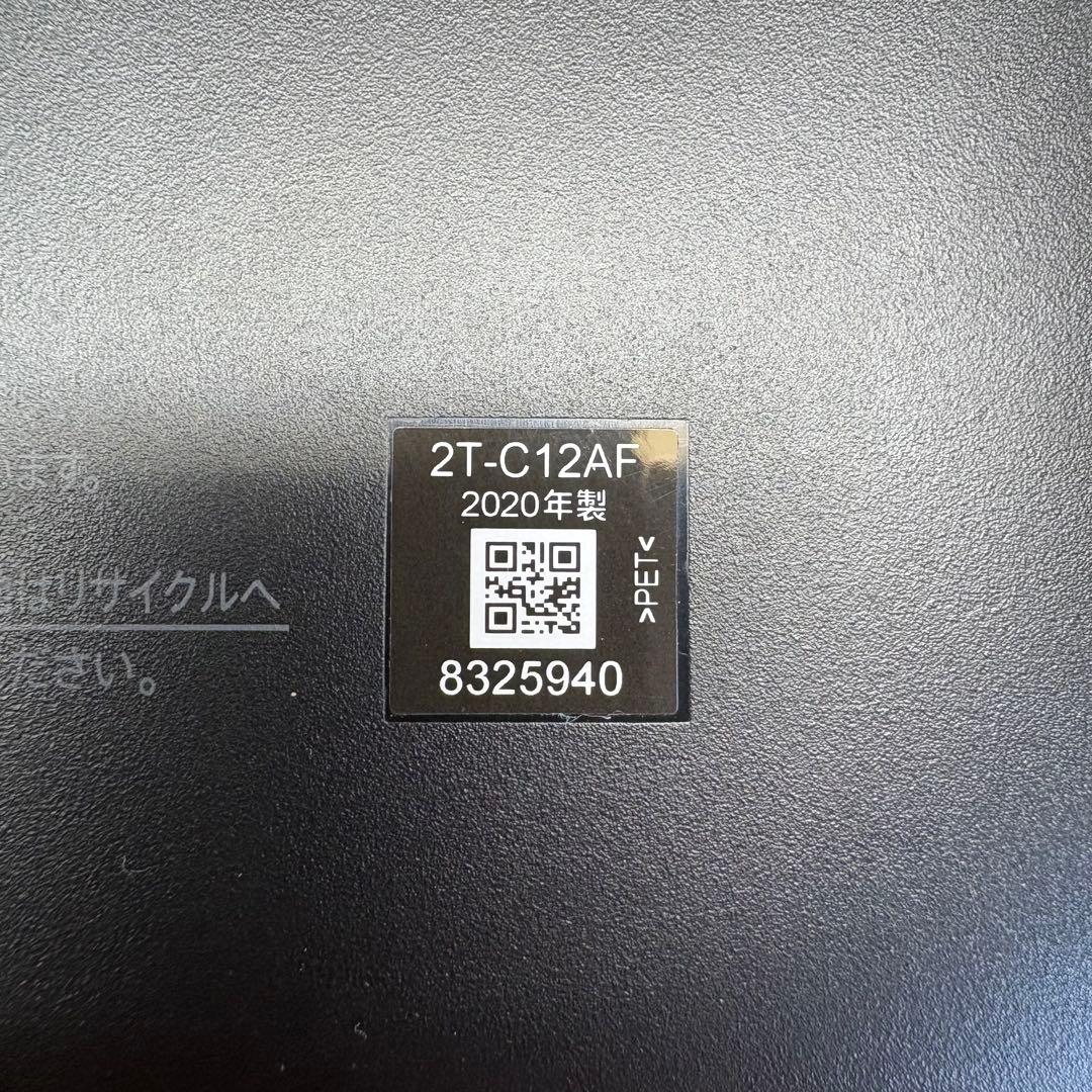 【中古品】シャープ ポータブル液晶テレビ AQUOS ブラック 2T-C12AF