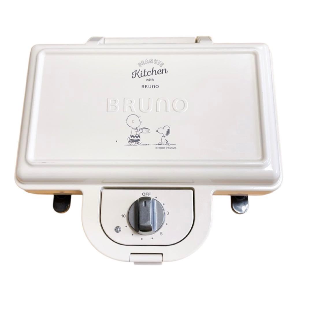 【極美品】BRUNO ブルーノ ホットサンドメーカー スヌーピ　BOE069