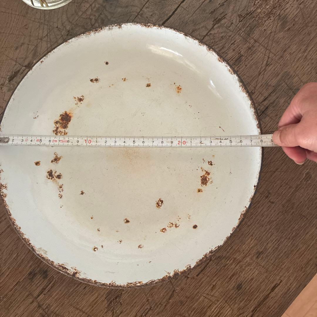 ヴィンテージ ホーロー皿