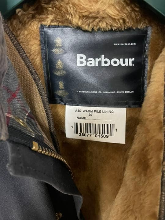 再再値下げ　バブアー　インターナショナル　ライナー付き