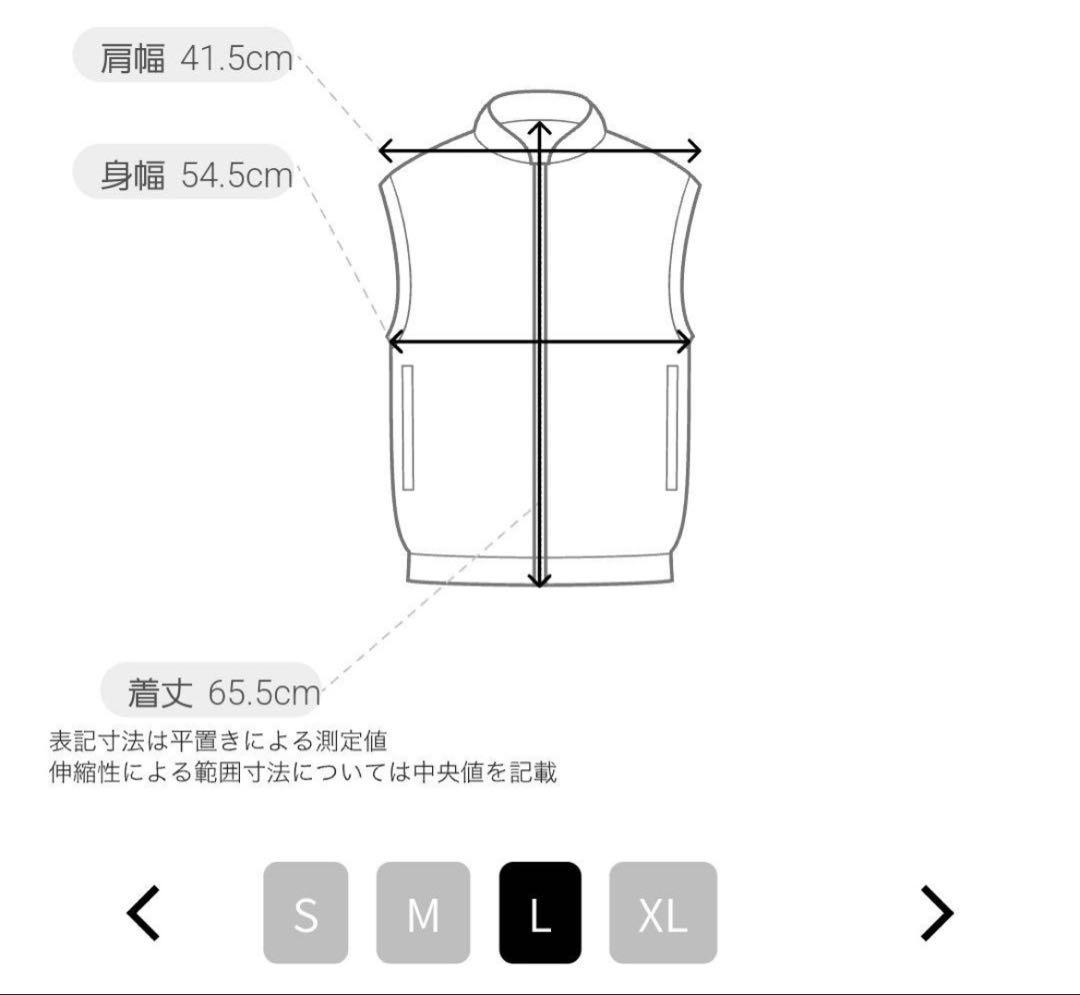 廃盤アダムスジャグラー ブラック ダウンベスト L