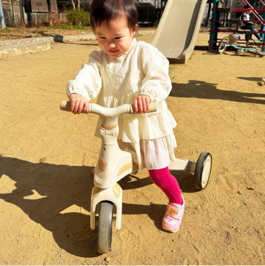 ⭐️新品⭐️多機能三輪車【ベージュ】 7in1 折りたたみ式 安全設計1歳〜5歳