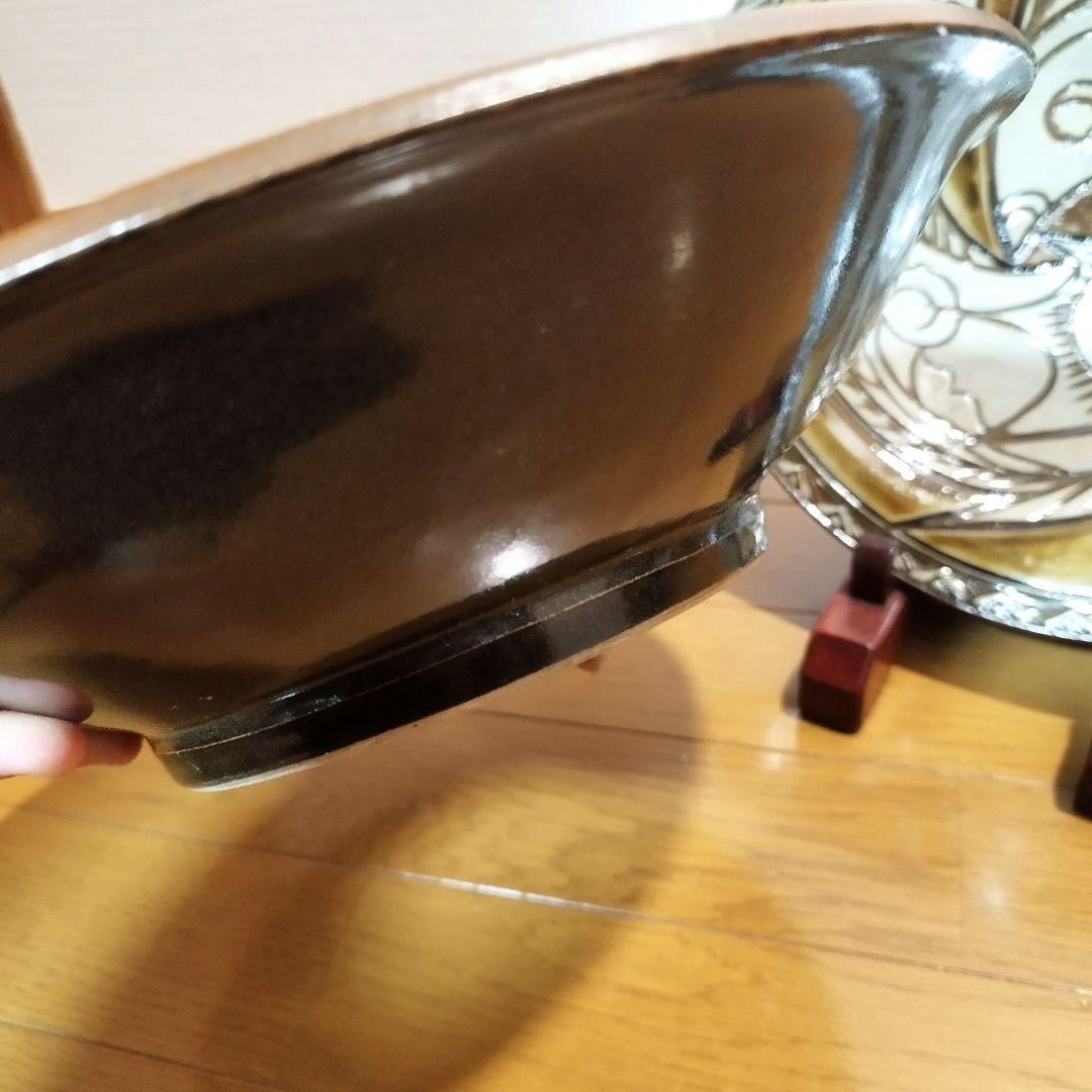 専用！　女性陶芸作家　宮城須美子さんの飾り大皿　双魚文　色違い　2枚まとめて！