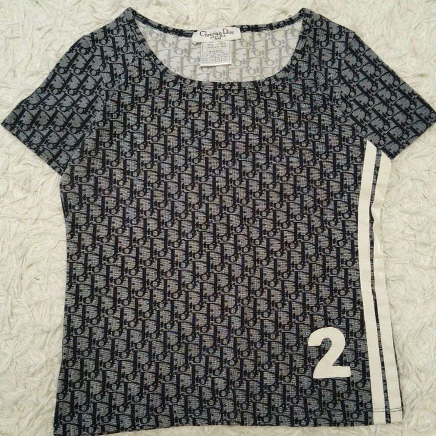 【極美品】クリスチャンディオール☆トロッター　ガリアーノ期　総柄　Tシャツ