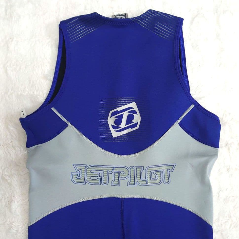 【未使用タグ付き】ウェットスーツ ロングジョンとジャケット　黒と青　Lサイズ